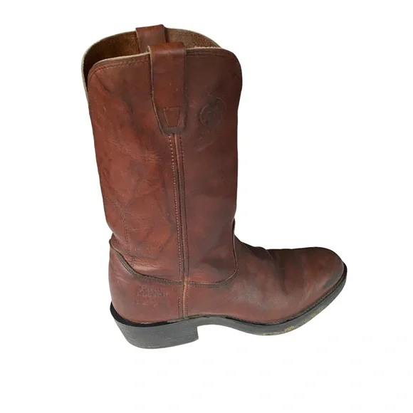 ❄️ 50% off winter OFF Farm & Ranch brown pull on western cowboy boots 11 M - Picture 3 of 13